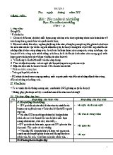 Giáo án môn Tiếng Việt Lớp 2 (Chân trời sáng tạo) - Tuần 3